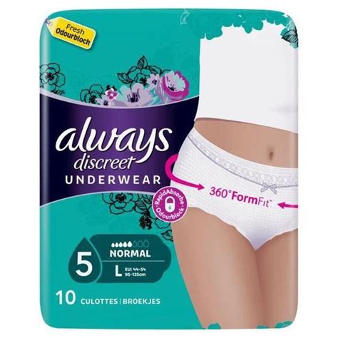 LOT DE 3 ALWAYS Discreet Culottes Pour Fuites Urinaires Femme