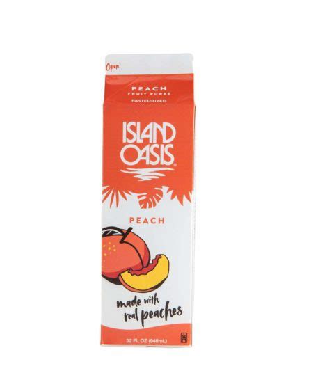 Island Oasis Peach Frozen Beverage Mix 32 Oz Olabasi