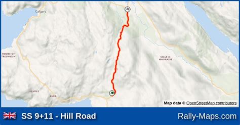 SS 9 11 Hill Road Stage Map Tour Of Mull 2004 SRC Rally Maps