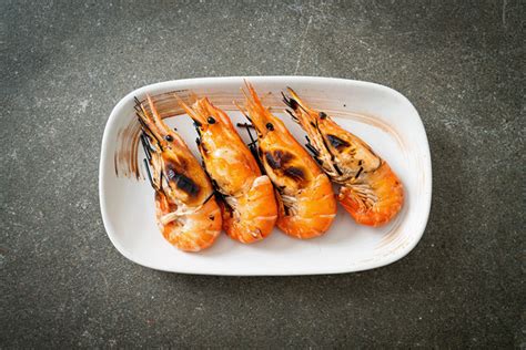 Gegrillte Gambas Authentisch Mediterran Auf Grillgut Einfach