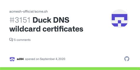 Duck Dns Wildcard Certificates Issue Acmesh Official Acme Sh