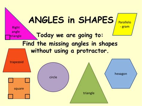 Angles In Shapes Teaching Resources