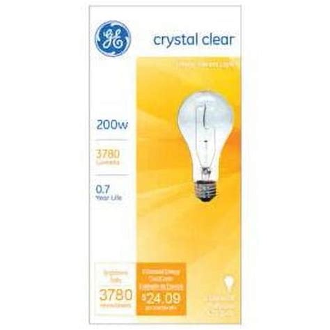 Ge Lighting 2pc 16069 200 Watt A21 Crystal Clear General Purpose Light