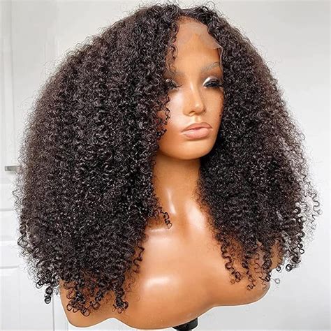 Amazon Afro Kinky Curly Human Hair Wig X Hd Lace Front Wigs