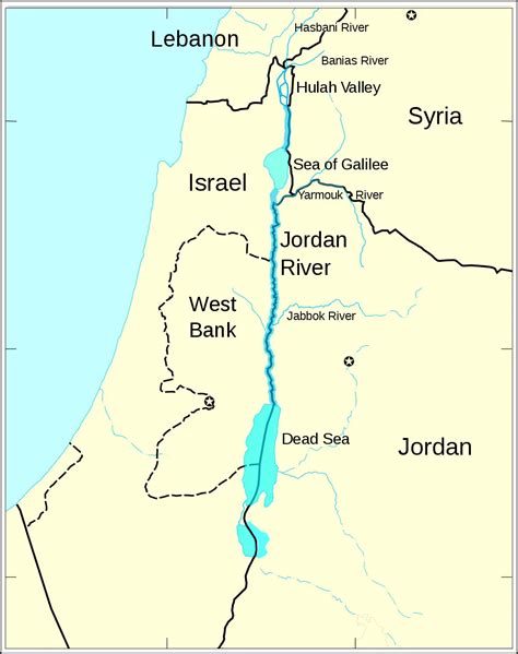 Jordan River Map - MapSof.net