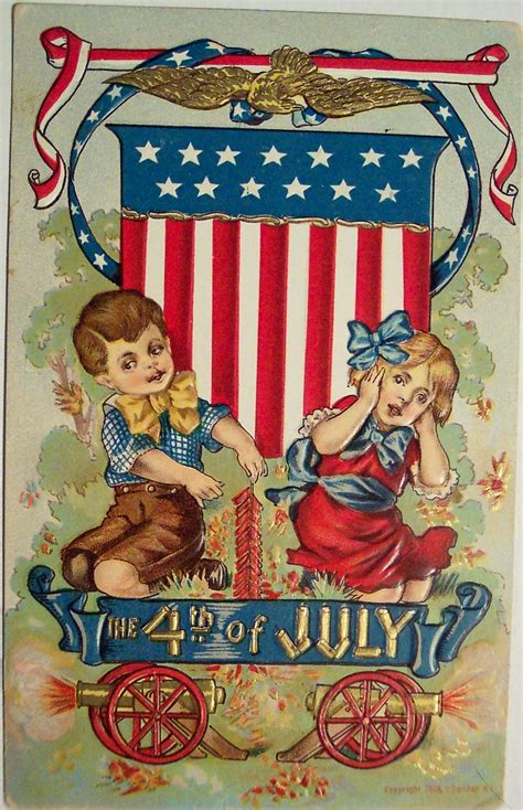 Vintage Fourth Of July Postcard Dave Flickr