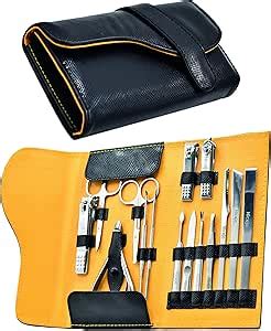 Set Manicure Pedicure Professionale In Acciaio Inox Kit Portatile