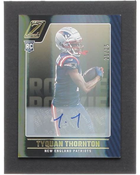 Tyquan Thornton Zenith Rookie Autographs Rc Pristine