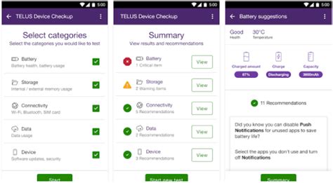 Telus Device Checkup Mobile Apps Youth Apps