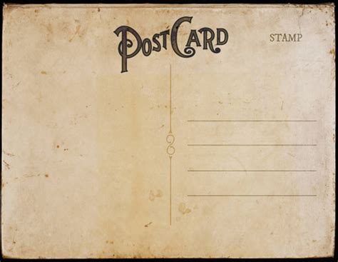 Vintage Postcard Templates