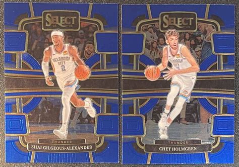 Shai Gilgeous Alexander Chet Holmgren Select Base Blue