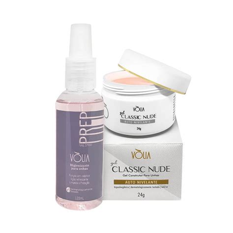 Kit Volia Gel Classic Nude E P Shopping Do Inter