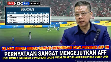 PAGI PAGI GEGERKAN DUNIA Presiden AFF Diluar Akal Gila Ngomong