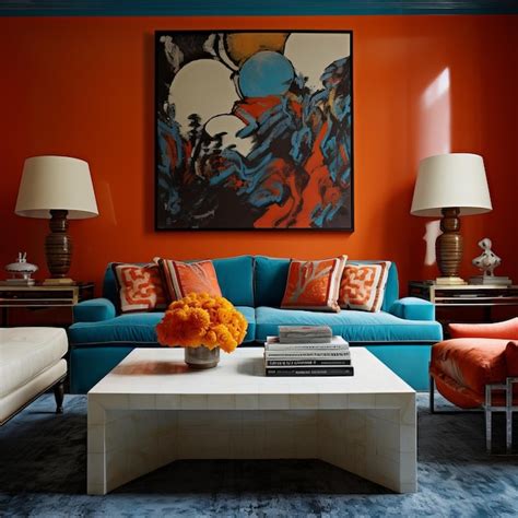 Vibrant Hues Transforming Your Living Room With A Stunning Painted