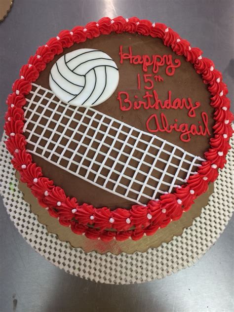 Volleyball Cookie Cake