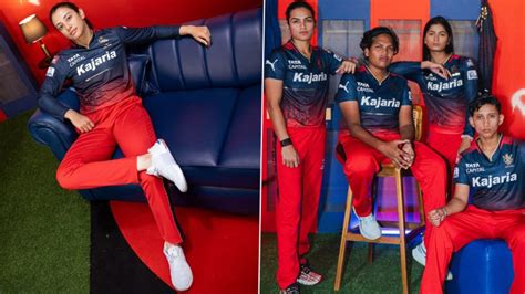 Wpl 2024 Royal Challengers Bangalore Flaunt Team Jersey For Womens