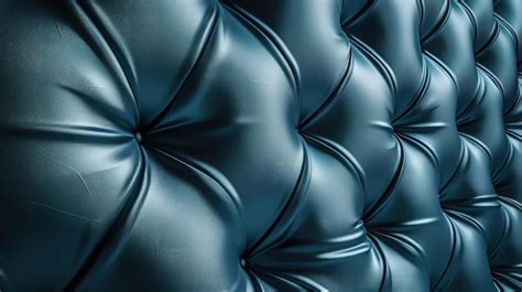 Premium Photo Luxurious Blue Tufted Leather Upholstery Texture