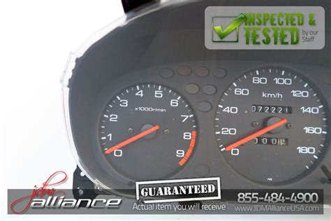 Jdm 96 00 Honda Civic Ek Ek3 Ek4 Auto Gauge Cluster Speedometer At Km