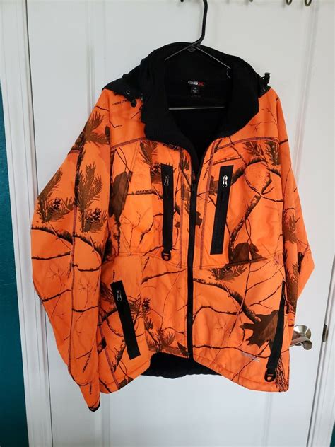 Men S GSX Size X LARGE Camouflage Blaze Orange Hunting Jacket