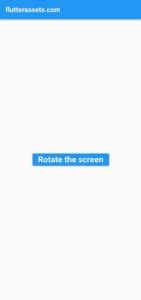 How To Check The Flutter Device Screen Orientation