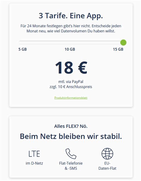 Freenet Flex Allnet Flat Mit Gb Lte Im Vodafone Netz F R Euro