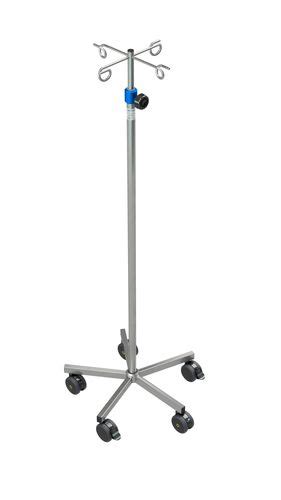 Iv Pole On Casters Adexte Hook Stainless Steel