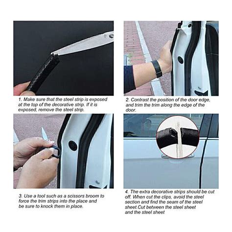 13Ft Universal Rubber Seal Trim Molding Strip Auto Door Edge Lock