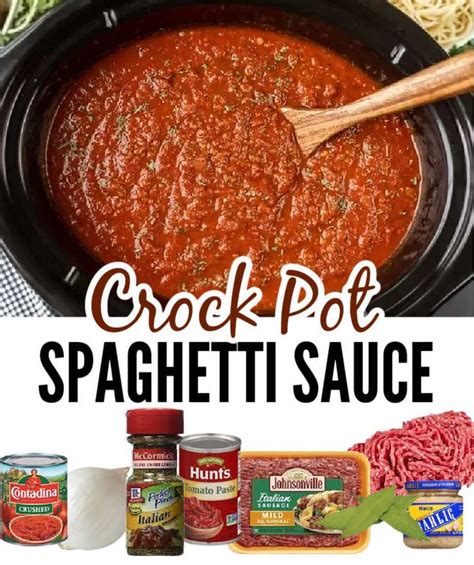 Flavorful Crockpot Spaghetti Sauce Recipe