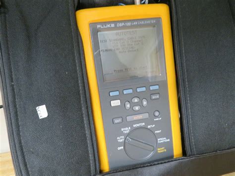 Fluke Networks DSP-100 Cat5 LAN Cable Tester Digital CableMeter DSP 100 ...