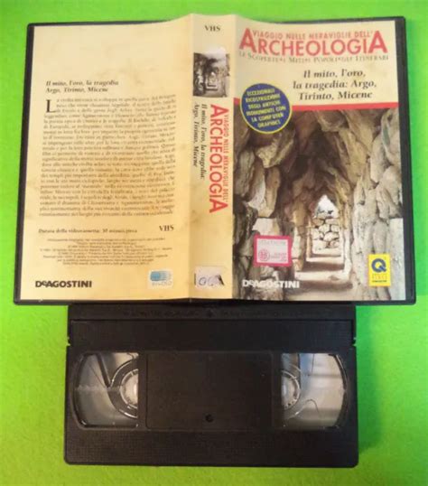 Vhs Film Viaggio Nelle Meraviglie Dell Archeologia Mito Oro Tragedia