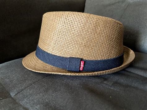 Levis Mens Denim Band Straw Fedora Hat Macys