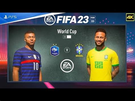 PS5 FIFA 23 FRANCE VS BRAZIL FINAL QATAR WORLD CUP 2022 FULL