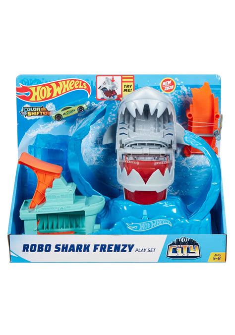 Hot Wheels City Robo Shark Loop Frenzy Playset