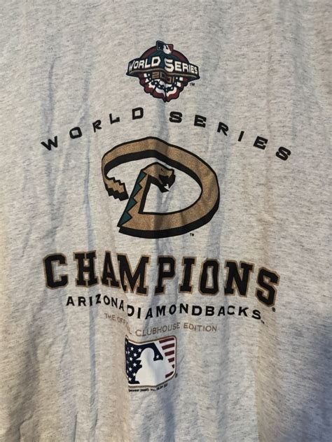 Vintage 2001 Arizona Diamondbacks World Series Champions TShirt XXLarge