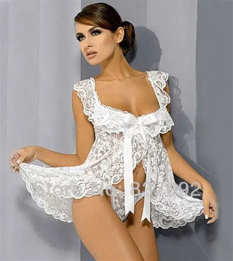 White Black Plus Size S M L XL XXL XXXL XXXXL XL XL XL Sexy Lingerie Babydoll FrontOpen