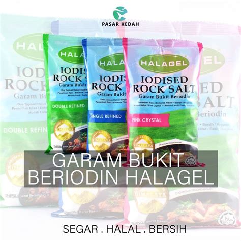 G Garam Bukit Halus Beriodin Halagel Refined Salt Himalayan Pink