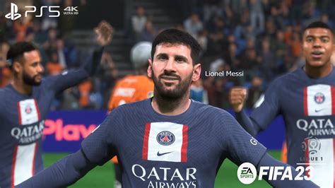 Full Match FC Lorient 2 5 PSG Ligue 1 Season 2023 FIFA 23 4K HDR