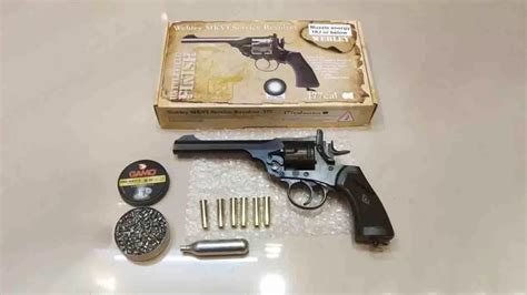 Webley Mkvi Co Pellet Revolver Battlefield Finish The Air Gun Store