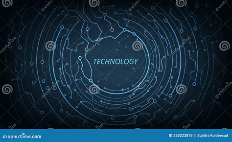 Dark Blue Hi-tech Vector Background Concept. Stock Vector ...