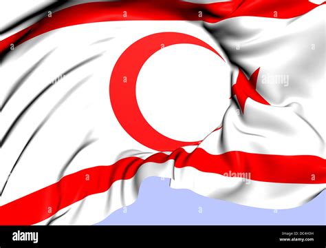 Turkish Republic Of Northern Cyprus Flag Close Up Stock Photo Alamy