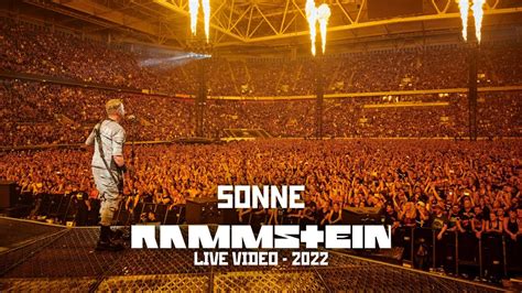 Rammstein Sonne Live Video 2022 Stadium Tour YouTube