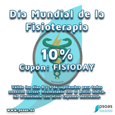 Día Mundial De la Fisioterapia 10 descuento en Psoas Formación