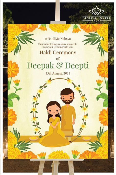 Buy Haldi Welcome Signs Haldi Signs Haldi Ceremony Signage Online In