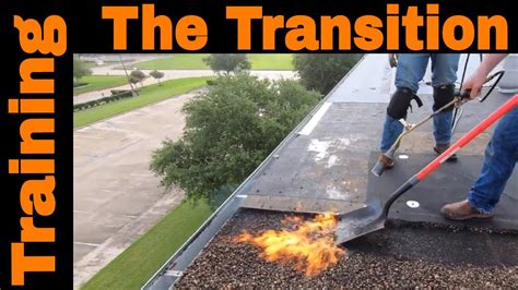 Training Rookies To Install A Torch Down Roof The Transition To Tar And Gravel Part 2 Youtube