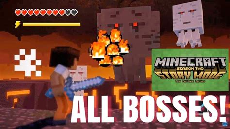 All Boss Battles Minecraft Story Mode Season 2 Youtube