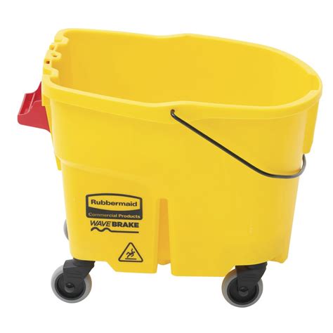 Rubbermaid Wavebrake® 35 Qt Side Press Mop Bucket With Wringer And Drain