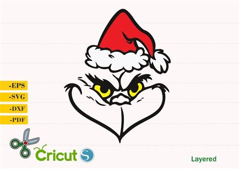 Grinch svg the Grinch svg Grinch Face Svg Grinch smile svg | Etsy ...