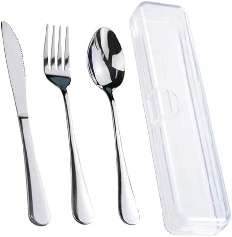 Amazon PREMIUM QUALITY Stainless Steel Travel Utensils Set With