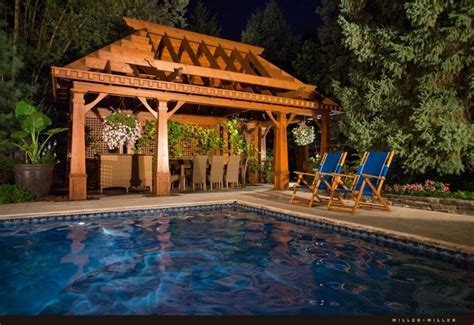 34 Cool Pool Gazebo Ideas | Pool gazebo, Backyard dining area, Backyard ...