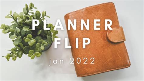 Planner Flip Jan 2022 A6 VDS Plan With Bee YouTube